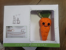 Hip & Hop Spring Easter 6ft Felted Wool Carrots 🥕 Garland CUTE!!