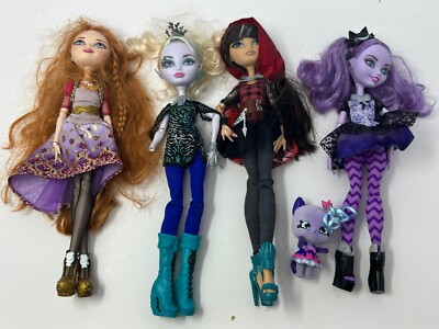 Ever After High Dolls Lot Read Desc. Faybelle Holly OHair Cheshire Cerise Hood