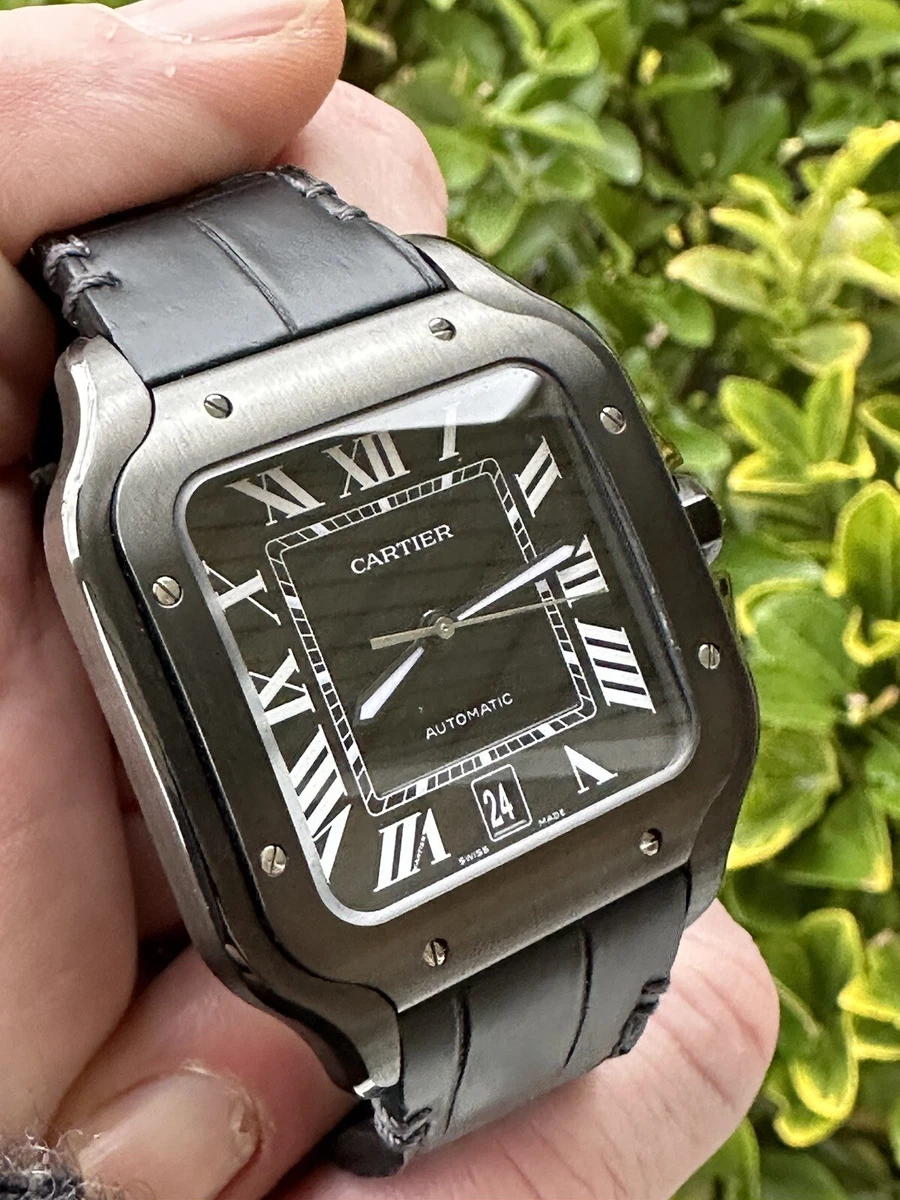cartier santos de cartier large mens watch