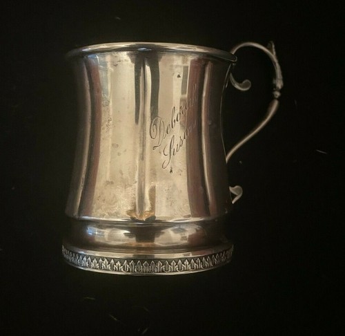 Coin Silver Early 19th Century Artist Signed Octagonal Mug by F.W. Cooper NY - Picture 2 of 5