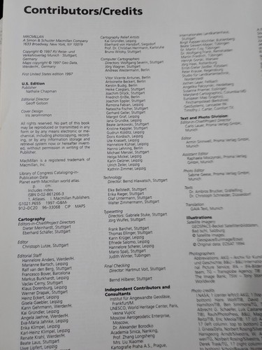 Planet Earth Macmillan World Atlas by Ltd. Staff Golson Books (1997,HCDJ) T7C - Picture 5 of 5