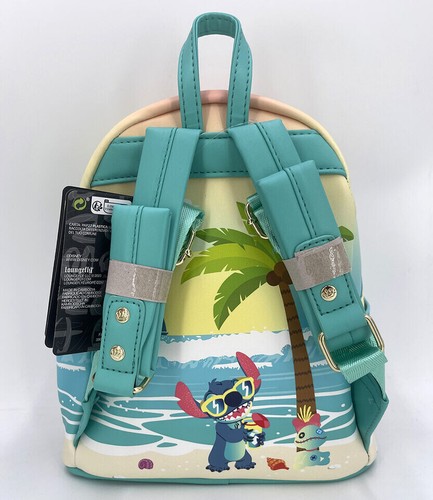 Disney Stitch Sandcastle Beach Surprise Loungefly New Travel Mini Backpack Bag - Bild 4 von 8
