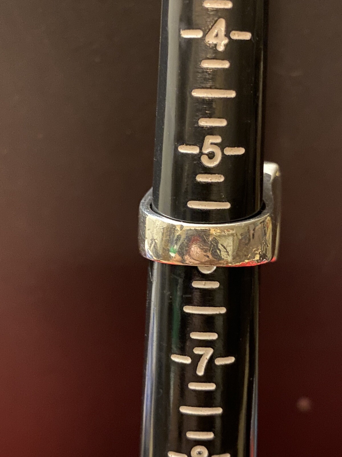 SIZE 6 STERLING SILVER RECTANGULAR RING-Wide Band… - image 4