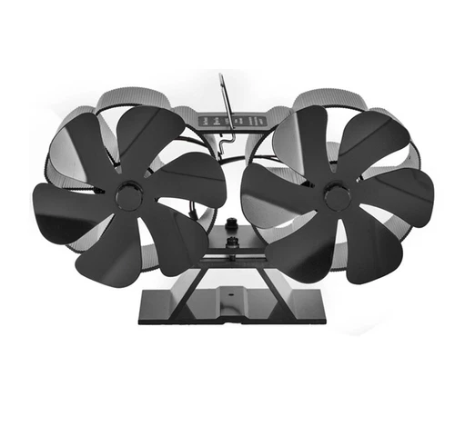 12 Blade Fireplace Fan Wood Stove Fan for Wood Burning Stove,Heat Powered Stove - Picture 16 of 17