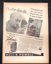 Life Magazine Ad BELL  HOWELL FILMO 1938 AD