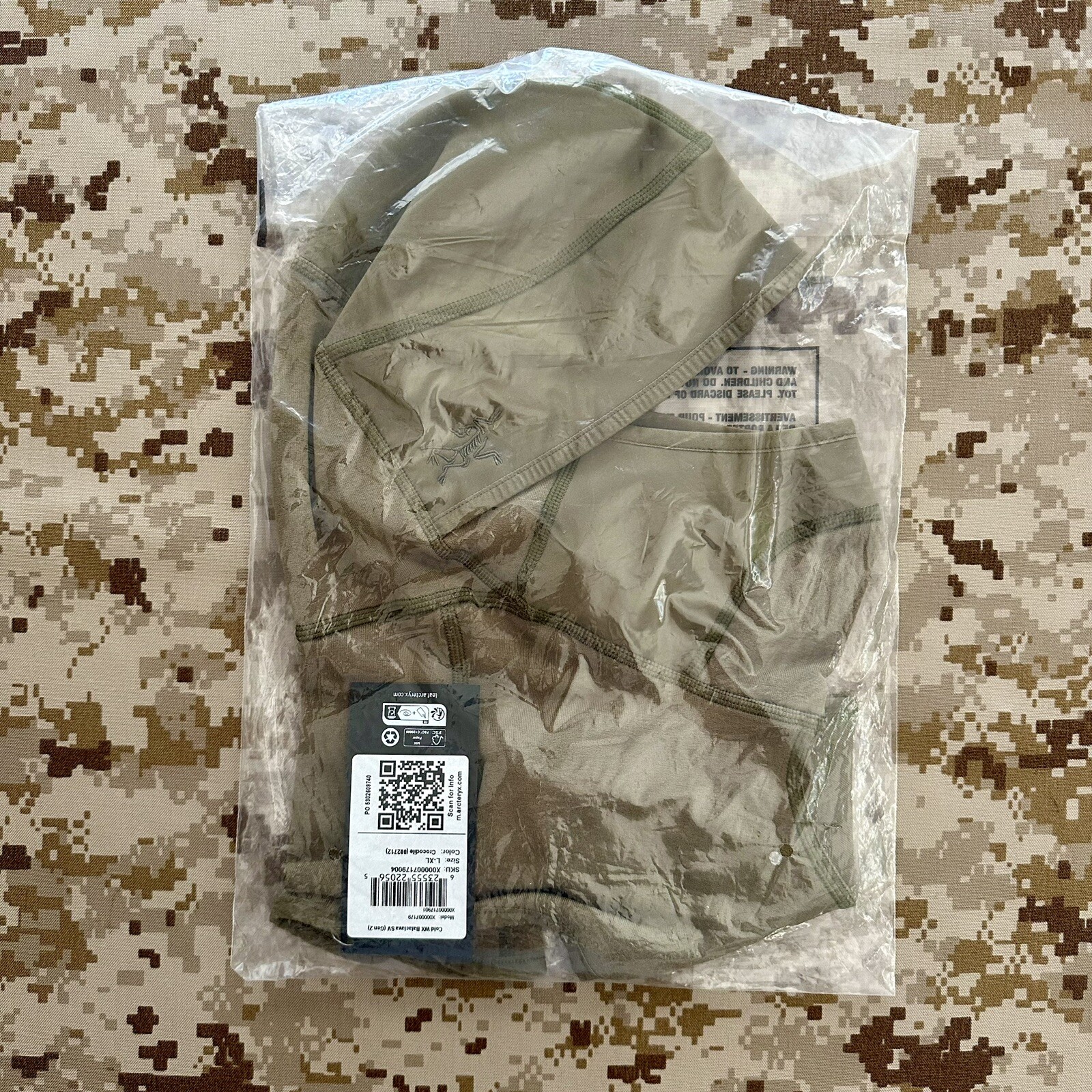 ARC'TERYX Arc’teryx LEAF C WX Balaclava SV COCCODRILLO Large Extra Large