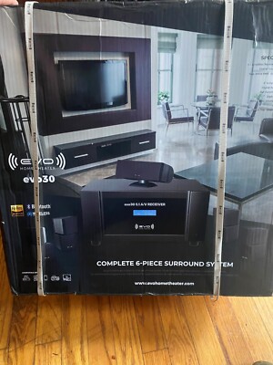 evo30 Home Theater complete 6-piece surround sound system 