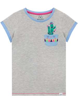 Happy Cactus & Friend T-Shirt Kinder Mädchen 6 7 8 9 10 11 12 13 Jahre Daywear Top