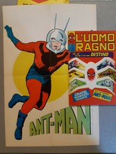 L'UOMO RAGNO 25 Corno 1971 con gadget MANIFESTO Poster ANT MAN NO RESA