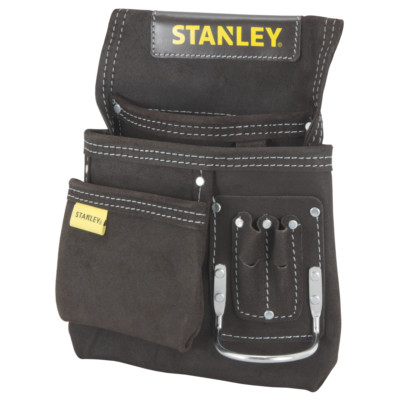 Stanley STST1-80114 Nagel- und Hammertasche Büffel dunkelbraun Leder STA180114