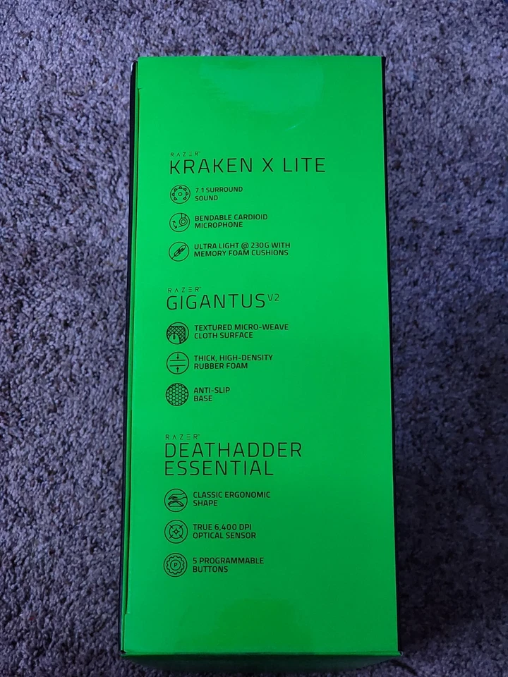 Razer Next Level Bundle - Kraken X Lite Gigantus Gaming Mat & Deathadder Mouse - Image 3 of 4