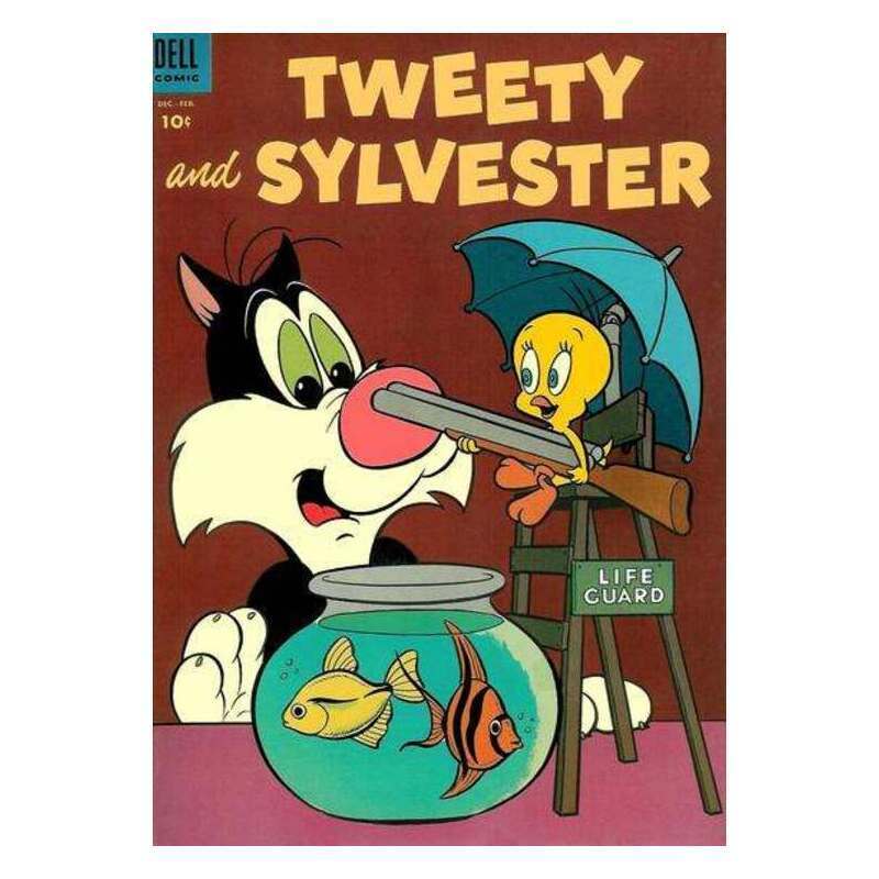 Tweety and Sylvester (1952 series) #7 in VG minus condition. Dell comics [l!