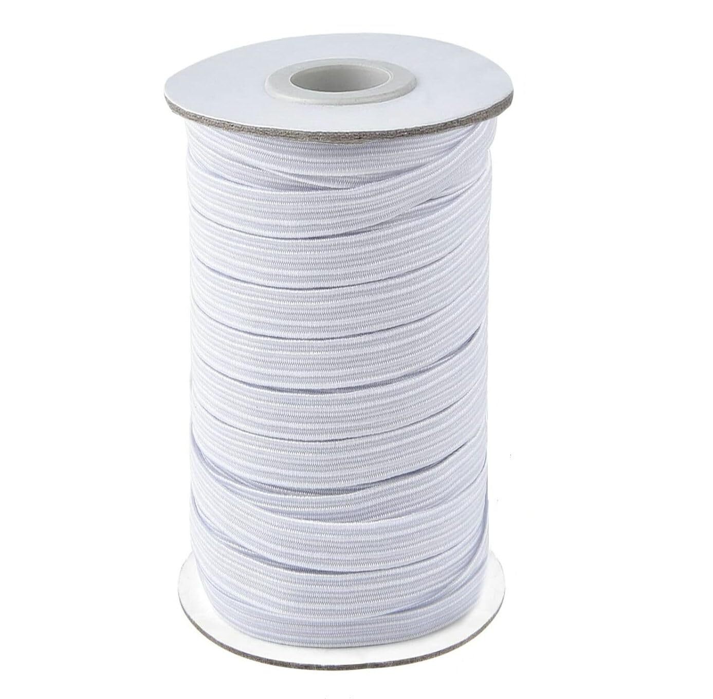 1/2 Inch Elastic Bands for Sewing, 50 Yards Length Flat Stretch Elastic Cord for