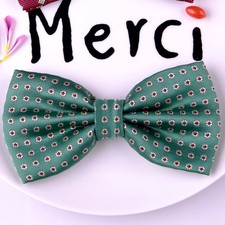 Green Geometric Fashion Bow Tie Red Candy Drones Novelty Vintage Tuxedo Party GQ