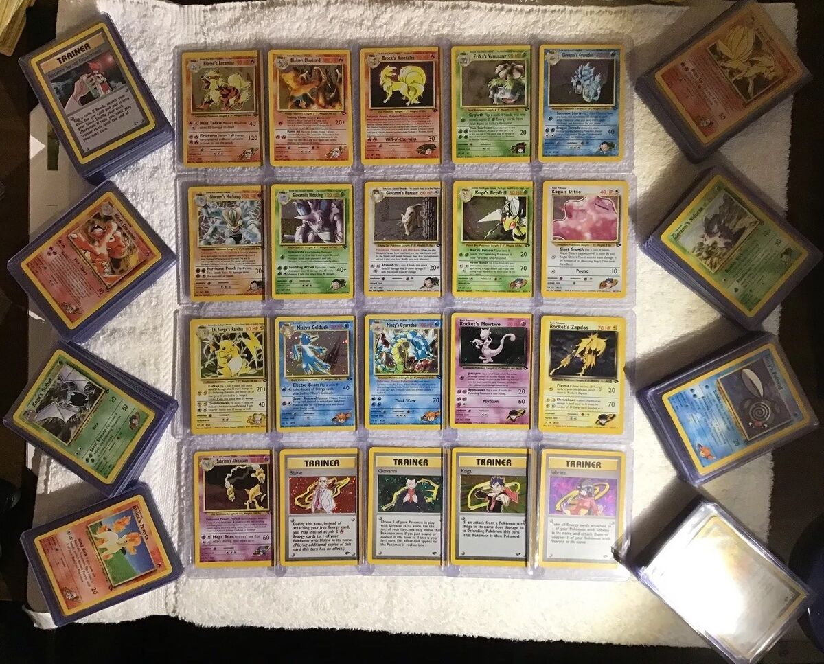 COMPLETE Pokemon GYM CHALLENGE Card Full Set /132 Entire COMPLETE Pokemon GYM CHALLENGE Card Full Set /132 Entire