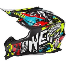 O'NEAL 2SRS Youth WILD MULTI MX HELMET MOTOCROSS RACING QUAD OFF-ROAD