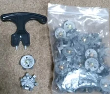 51X Durable Golf Shoe Spikes Replacement Studs Soft Fast Twist Cleat