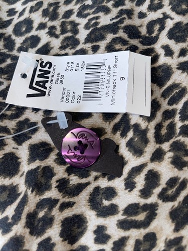 Vans off the wall purple blue red chequered shorts NEW with label size S 31 Sz 9 - Picture 10 of 12