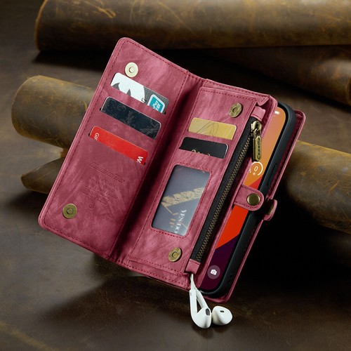 Leder Handyhülle für iPhone 16 15 14 13 12 Pro/Max Magnet Tasche Schutz Wallet - Bild 57 von 64