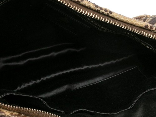 Beige & Black Lanvin Snakeskin Shoulder Bag - Picture 7 of 7