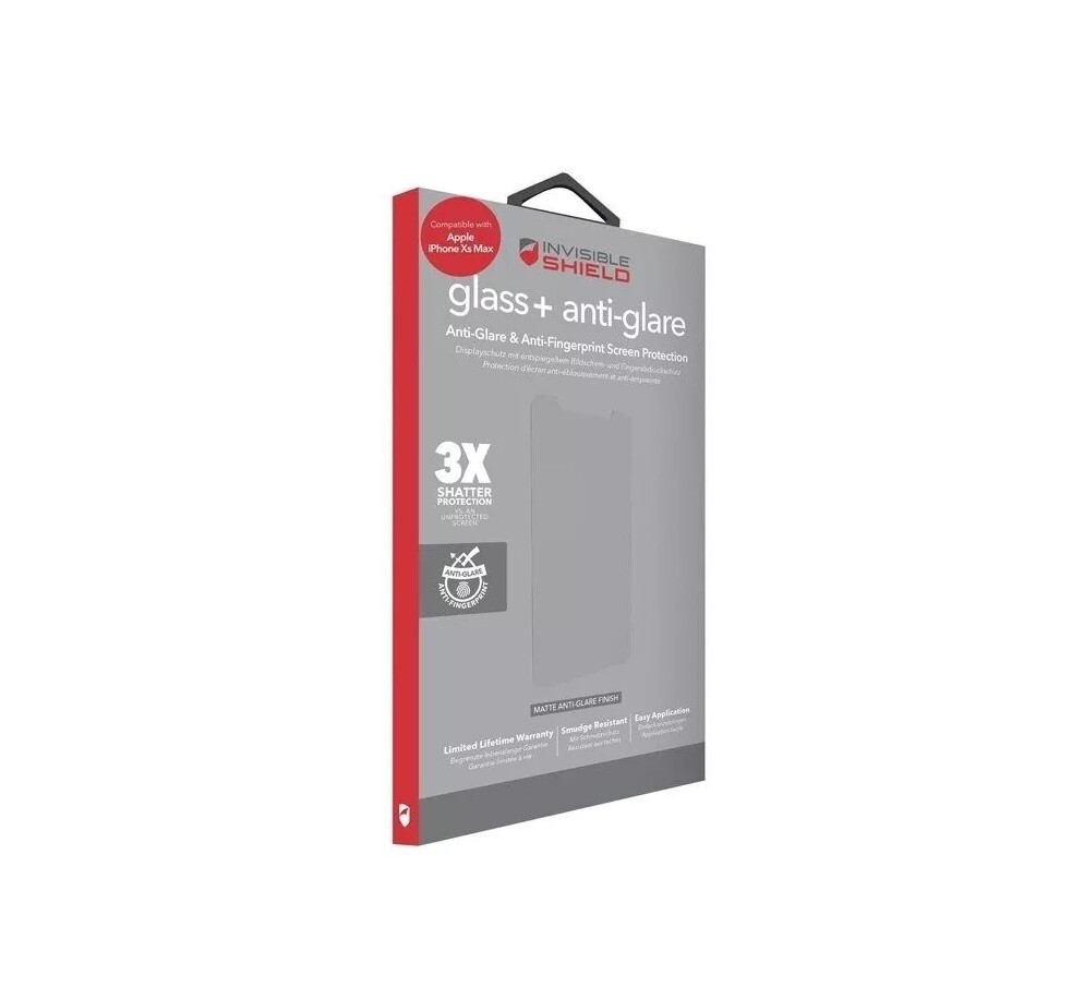iPhone XS Max Glass Screen Protector Invisible Shield Glass Matt Anti Glare