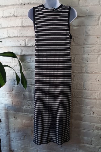 Tommy Hilfiger Sleeveless Striped Tank Maxi Dress Womens Navy White Size Large - Picture 10 of 13