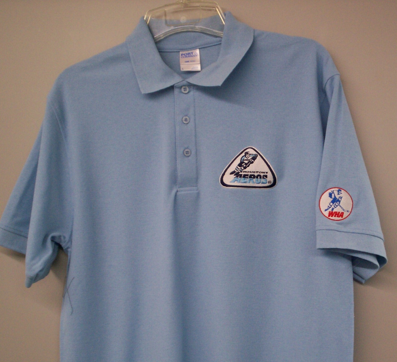 Houston Aeros WHA Hockey Embroidered Mens Polo Shirt XS-6XL, LT-4XLT New