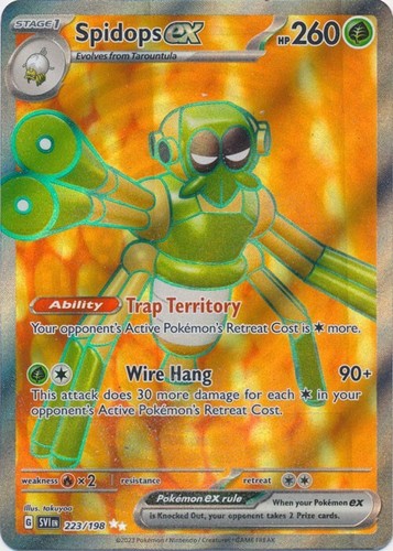 Spidops ex 223/198 Ultra Rare Scarlet & Violet Base Set Pokemon TCG