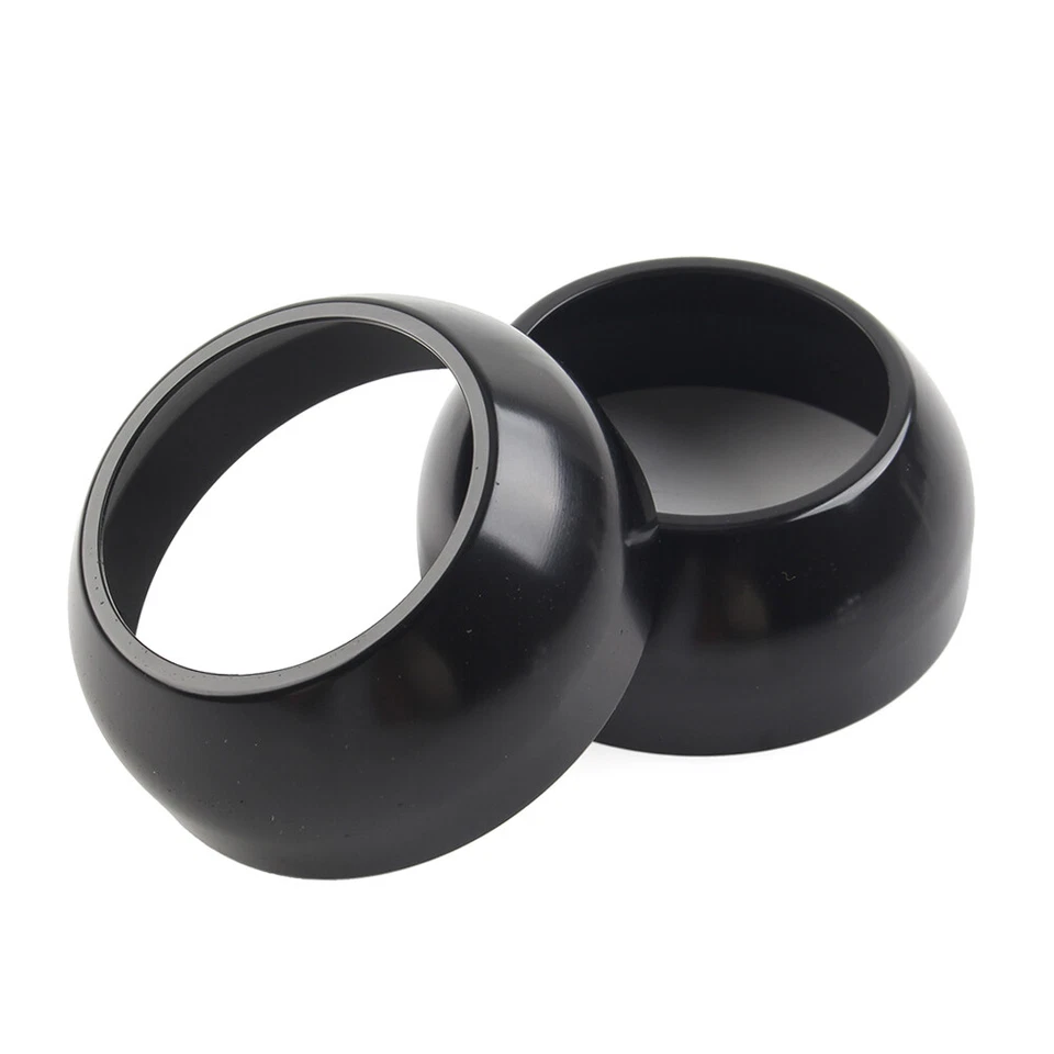 2 cubiertas de tapa de maletero de horquilla delantera 39 mm negras para Harley Sportster Dyna FXR FXD EE. UU. Foto 4 de 4