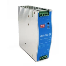 NEW NDR-120-24 Industrial DIN Rail Power Supply ouput 24 Volt 5 Amp 240 Watt