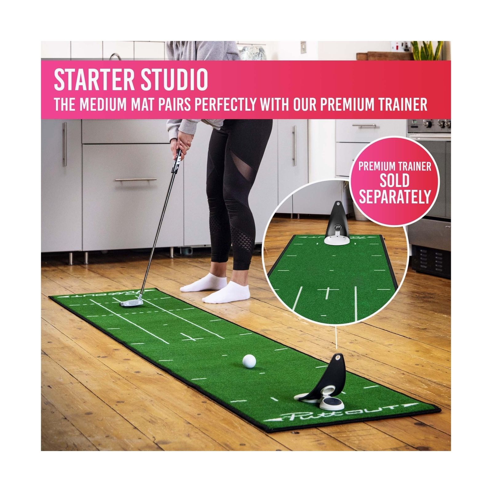 PuttOUT Pro Golf Putting Mat Green eBay