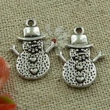 Free Ship 160 pcs tibetan silver snowflake charms 20x15mm L-1602