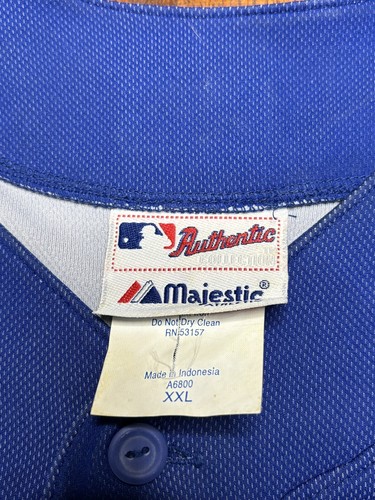 LA DODGERS Woods #11 BASEBALL JERSEY Blue MAJESTIC Coolbase PULLOVER XXL MLB - Picture 3 of 7