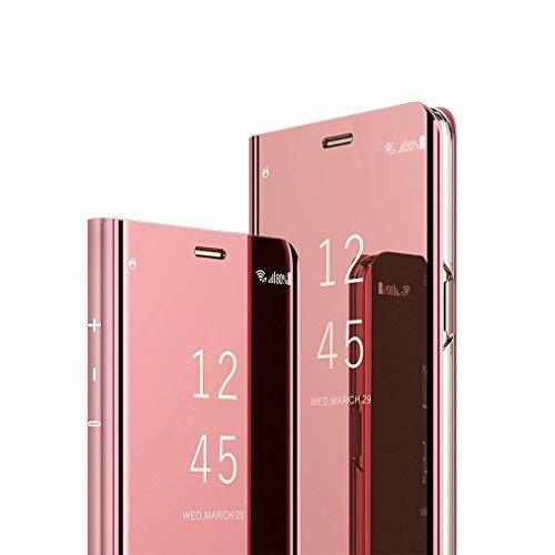 MRSTER iPhone X Cover, Mirror Clear View Standing Cover Full Body (X4F)