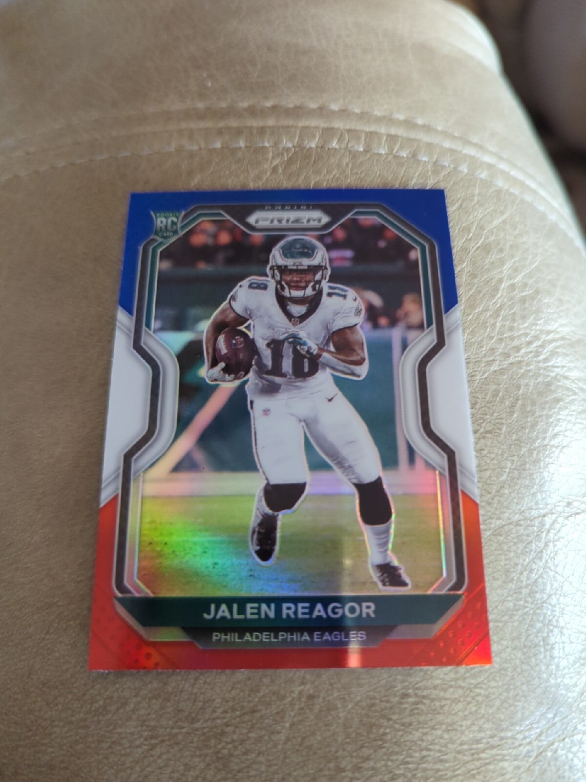 JALEN REAGOR 2020 Panini Prizm Rookie RC RED WHITE BLUE #342 EAGLES TCU