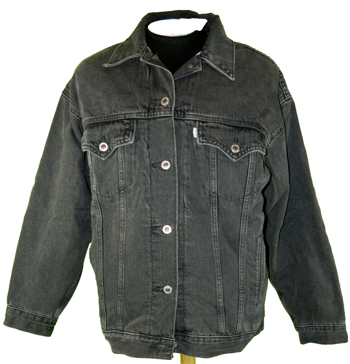 Women's SilverTab Jacket NEW Levi's Quilt-Lined Denim Baggy Tag Size M Sleeve 32