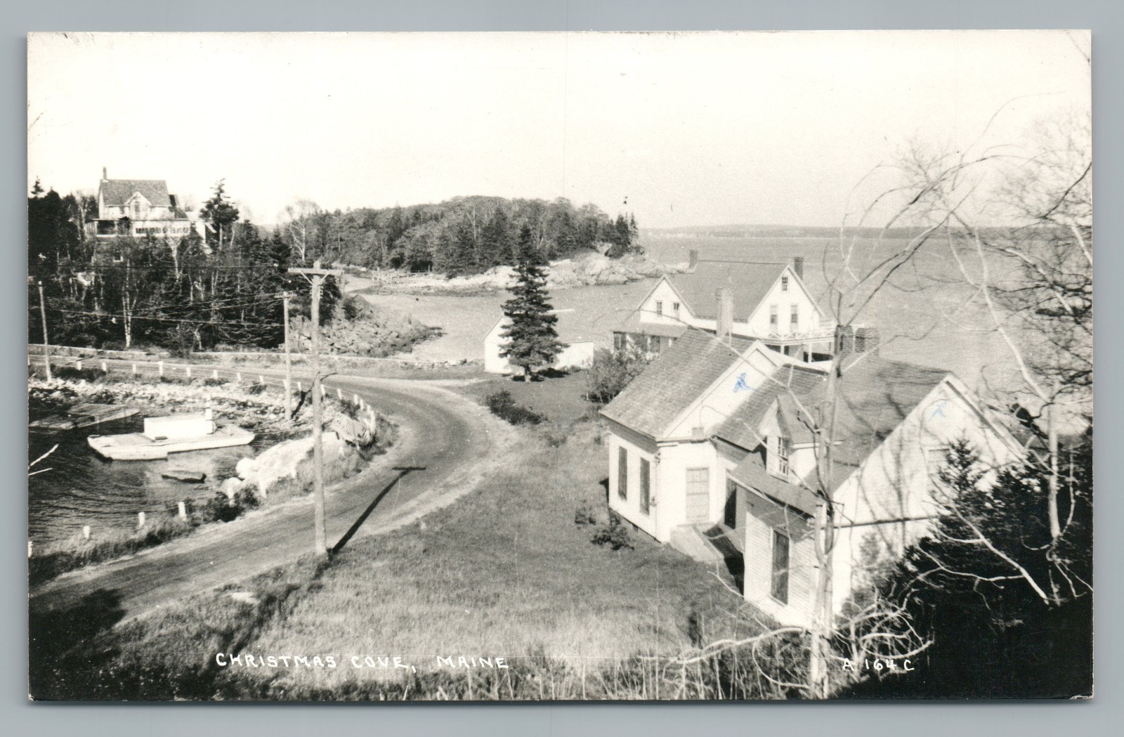 Christmas Cove Maine RPPC Rare Vintage Maine Photo—South Bristol 1960