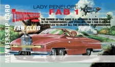 THUNDERBIRDS - LADY PENELOPE FAN CLUB MEMBERSHIP CARD - FANTASY CARD