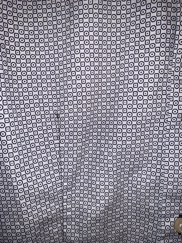 Camisa Armani Jeans Para Hombre Manga Larga Azul/Blanco Patrón Talla L Cónica Usada en Excelente Condición Foto 2 de 4