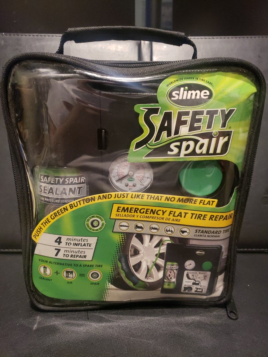 Kit De Réparation Pneu Crevé Slime Safety Spair 70005 - Réparation En 7 Min, NEUF (sans Boîte)