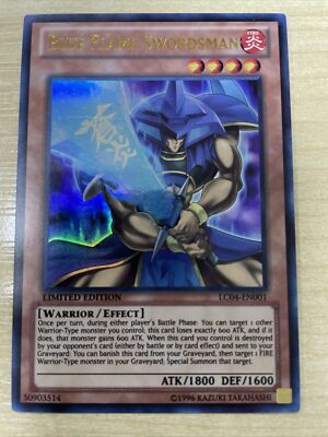 Blaue Flammenschwertkämpfer LC04-DE001 Ultra Rare Yugioh Karte Promo