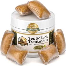 Septic Tank Treatment - 1 Year Supply of Dissolvable Easy Flush Live Bacteria