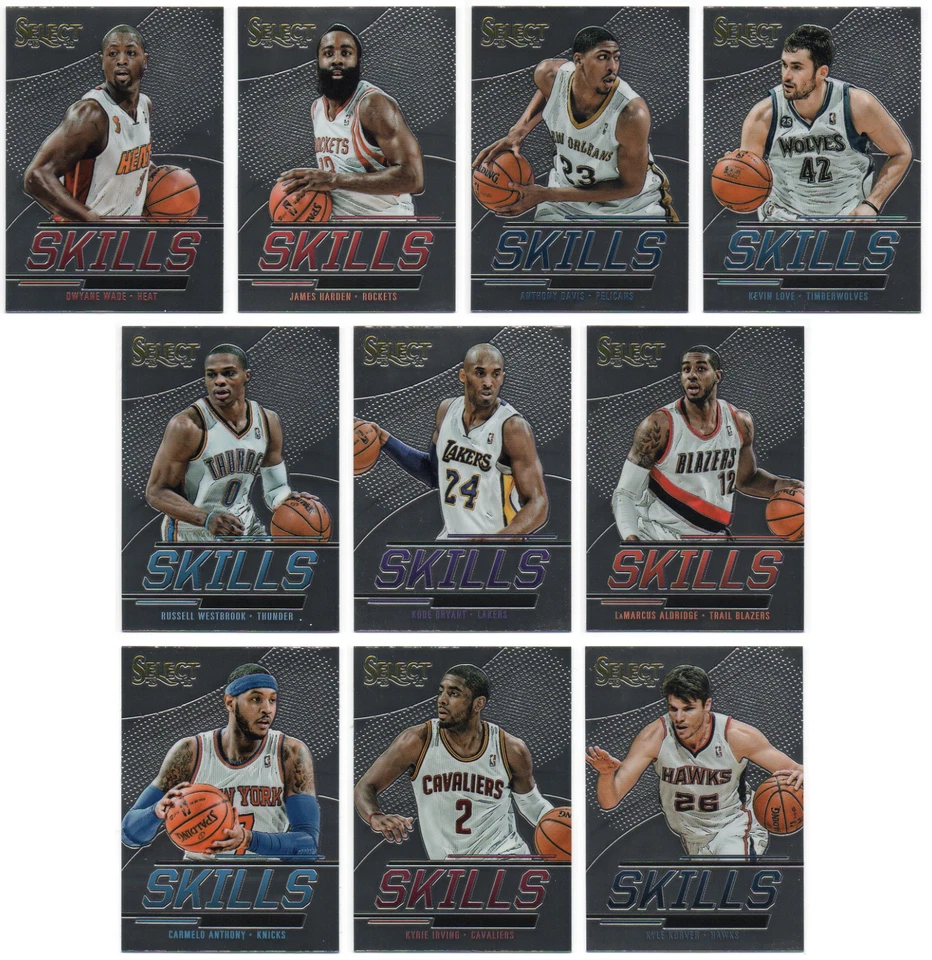 2013-14 Select Skills 30 Cards Complete Set Kobe Bryant LeBron James + - Image 3 of 3