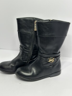 Girls Michael Kors Black Boots Size 11 Tall