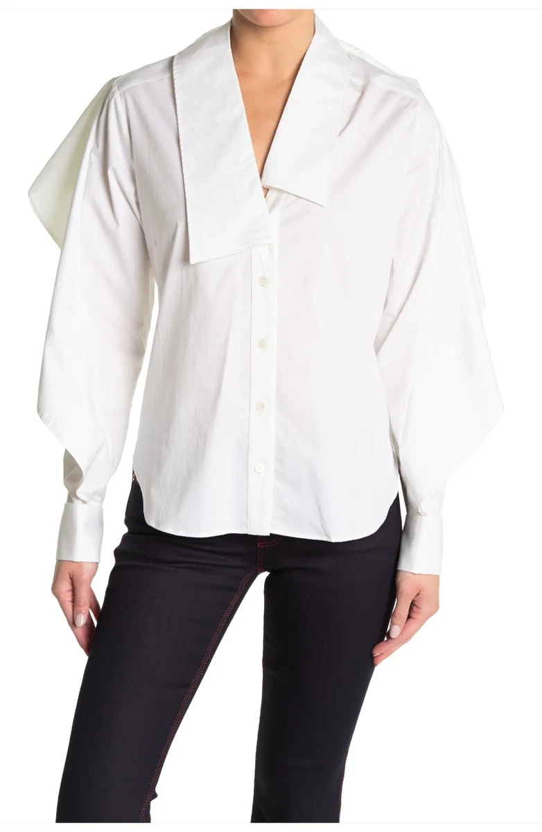 Burberry ruffle sale shirt