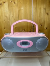 Mini Boombox JGC CD Radio Aux-In Tragbar LCD Ghettoblaster Pink Rosa