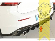 Rieger Heckansatz Heckspoiler Diffusor für VW Golf 8 GTI schwarz glänzend