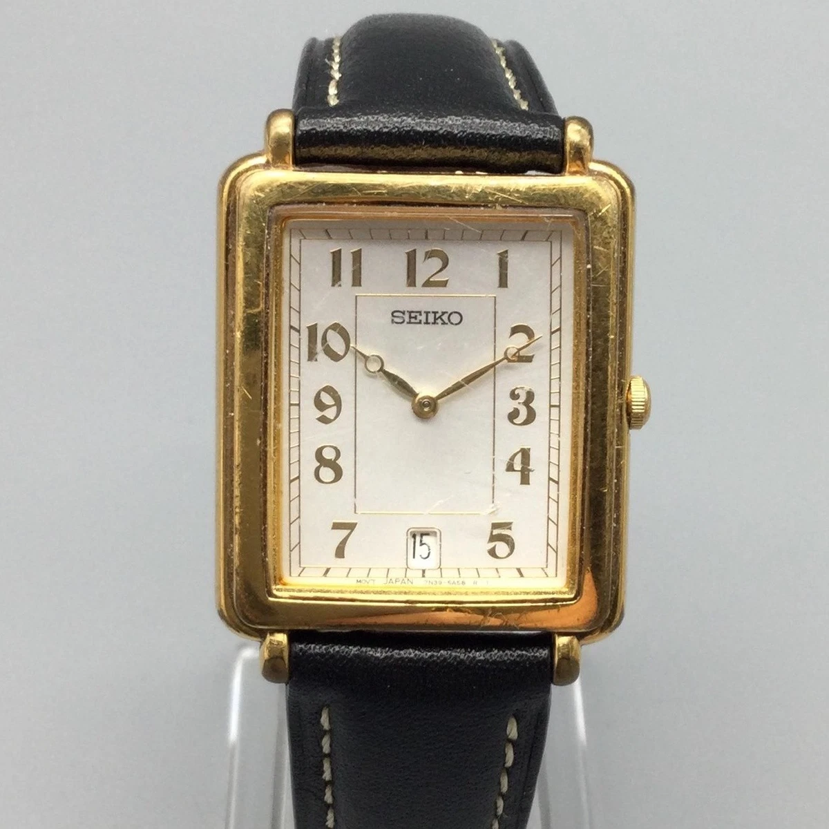 Seiko Gold Plated Case Rectangle Wristwatches for sale | eBay
