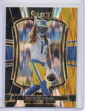 DAVANTE ADAMS 2025 SELECT GOLD YELLOW RAY WAVE
