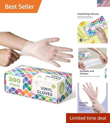 Disposable Food Prep Vinyl Gloves Food Safe Glove Household Cleaning Gloves f...